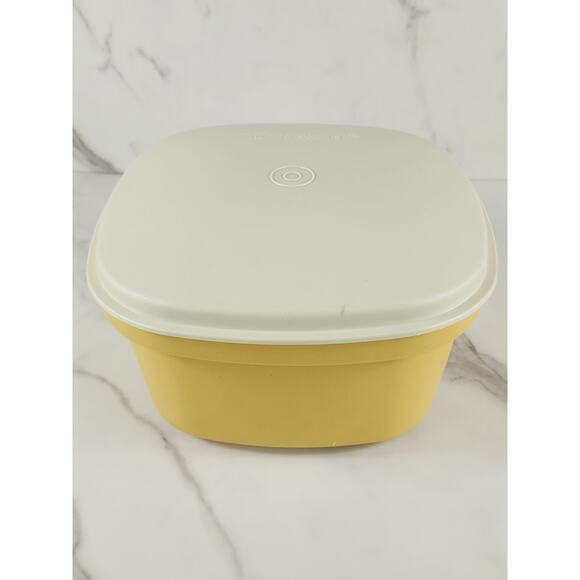 Tupperware Vegetable Steamer w/ Strainer Gold 90's Jello Mold Bowl Light Blue x2 - Picture 2 of 16